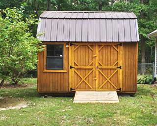 lofted garden shed